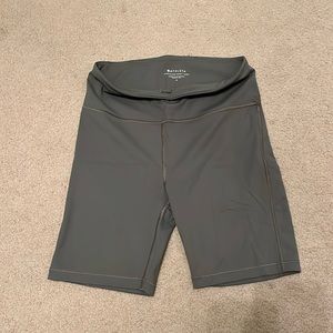Olive green 7” Athleta biker short size small